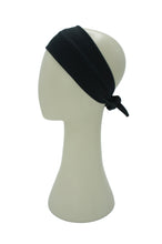 Load image into Gallery viewer, jetty black short stretch tie headband
