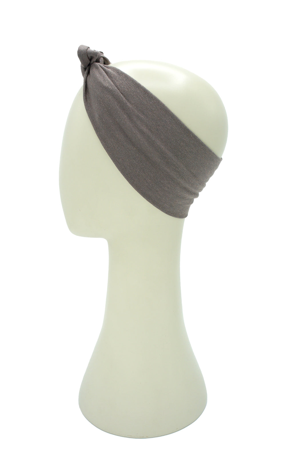 mushroom plain short stretch tie headband