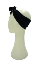 Load image into Gallery viewer, jetty black short stretch tie headband
