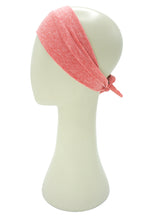 Load image into Gallery viewer, delicious coral plain short stretch tie headband
