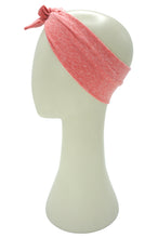 Load image into Gallery viewer, delicious coral plain short stretch tie headband
