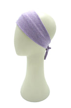 Load image into Gallery viewer, lilac short stretch tie headband/headscarf
